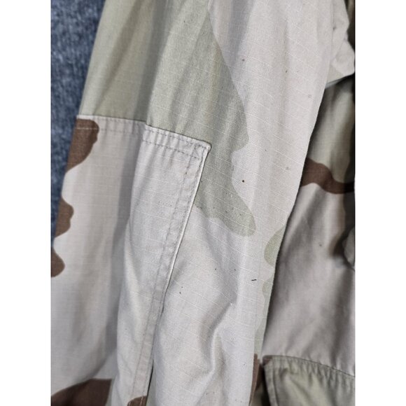 Vintage US Army Desert Camouflage Jacket Mens Large Short Combat Coat 90s Camo - Picture 3 of 16